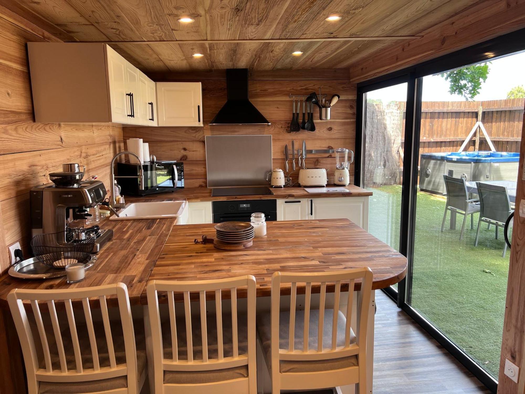 Chalet Et Jaccuzy Sur La Plage Biscarrosse Eksteriør billede